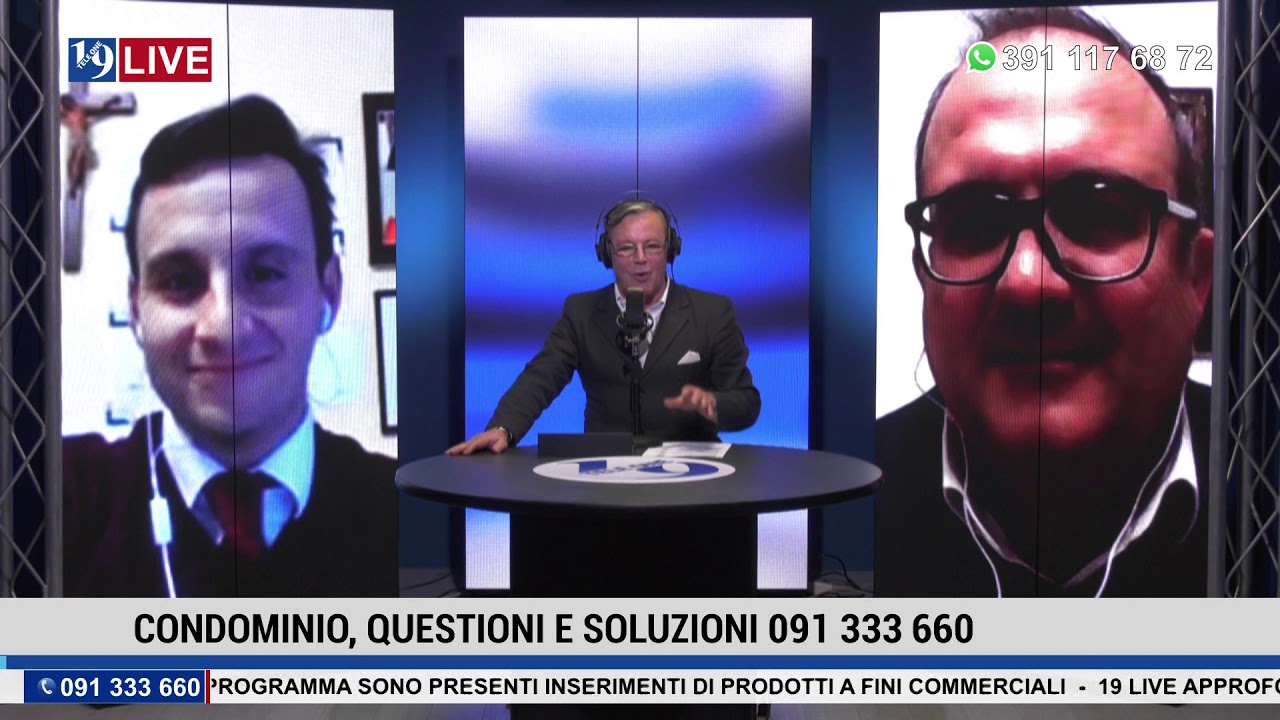 19LIVE – CONDOMINIO, FIAC, QUESTIONI E SOLUZIONI con Angelo Anzalone e Antonio Santaniello.