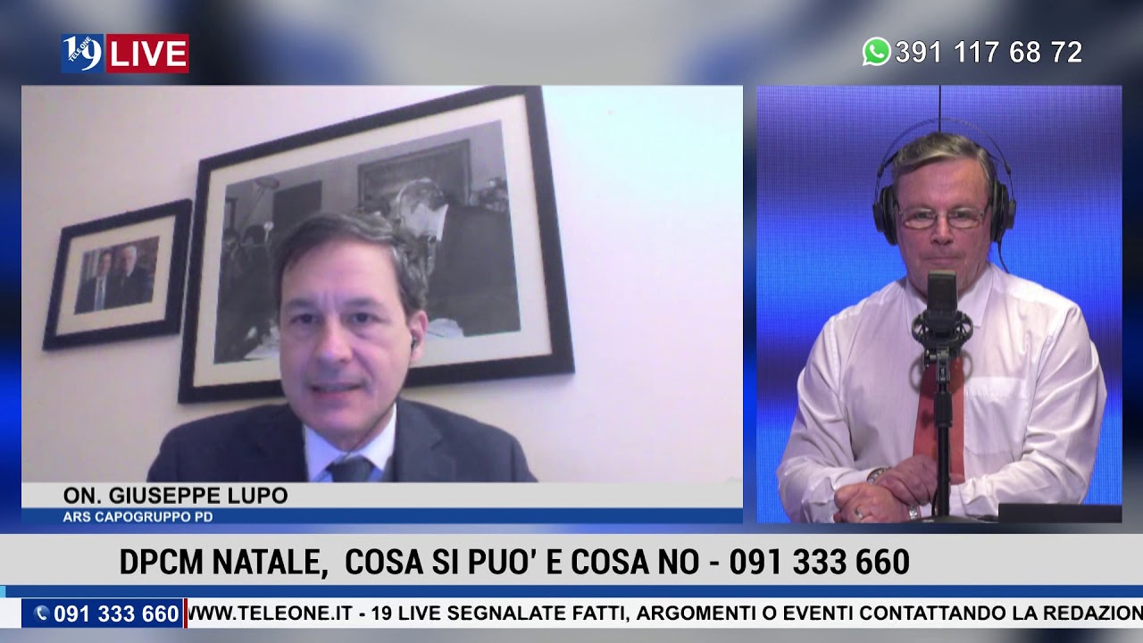 19LIVE DPCM NATALE, COSA SI PUO’ E COSA NO. con On. Giuseppe Lupo e On Vincenzo Figuccia