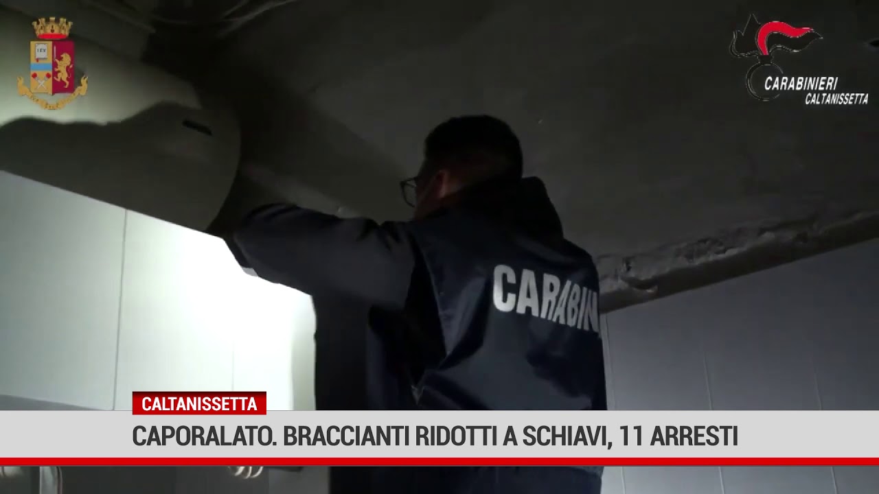 Caltanissetta. Caporalato, braccianti ridotti a schiavi, 11 arresti