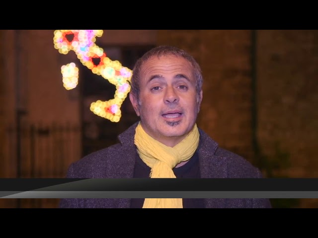 Erice. Le luminarie di Pellegrino con le musiche di Battiato