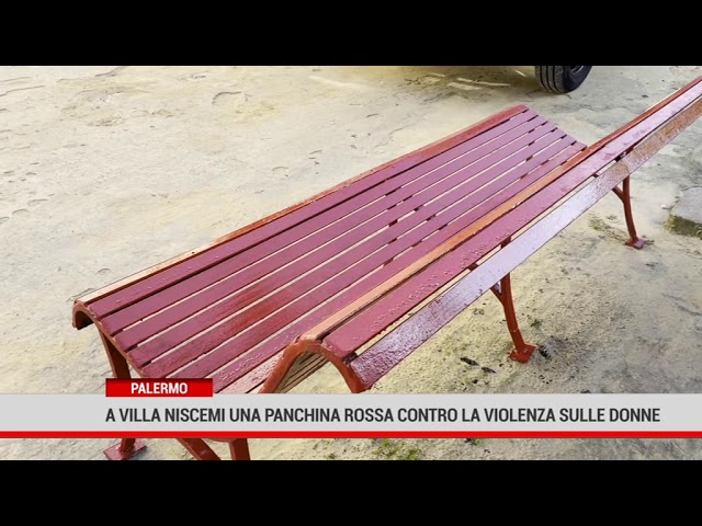 Palermo. A Villa Niscemi una panchina rossa contro la violenza sulle donne