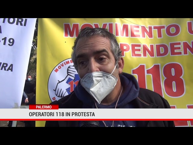 Palermo. Operatori 118 in protesta