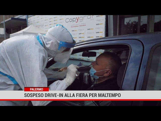 Palermo. Sospeso drive-in alla Fiera per maltempo