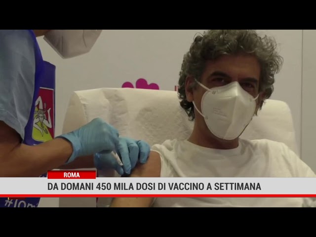 Roma. Da domani 450 mila dosi di vaccino a settimana