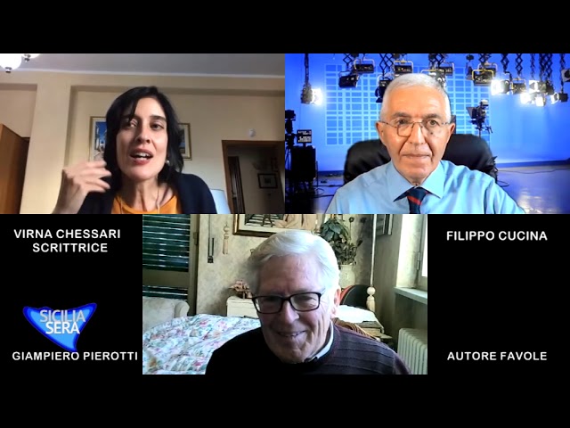 SICILIA SERA FILIPPO CUCINA INTERVISTA GIAMPIERO PIEROTTI AUTORE FAVOLE E VIRNA CHESSARI POETESSA