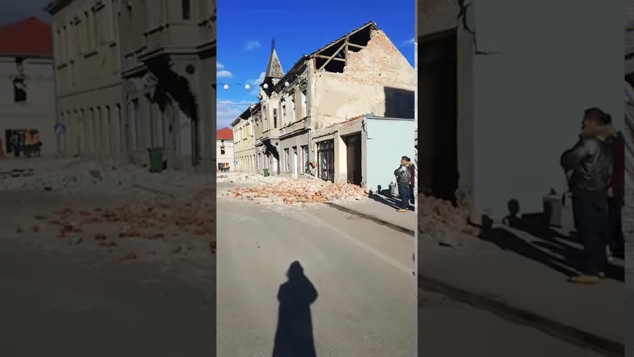 TERREMOTO CROAZIA, ecco le Prime IMMAGINI Drammatiche subito dopo la SCOSSA