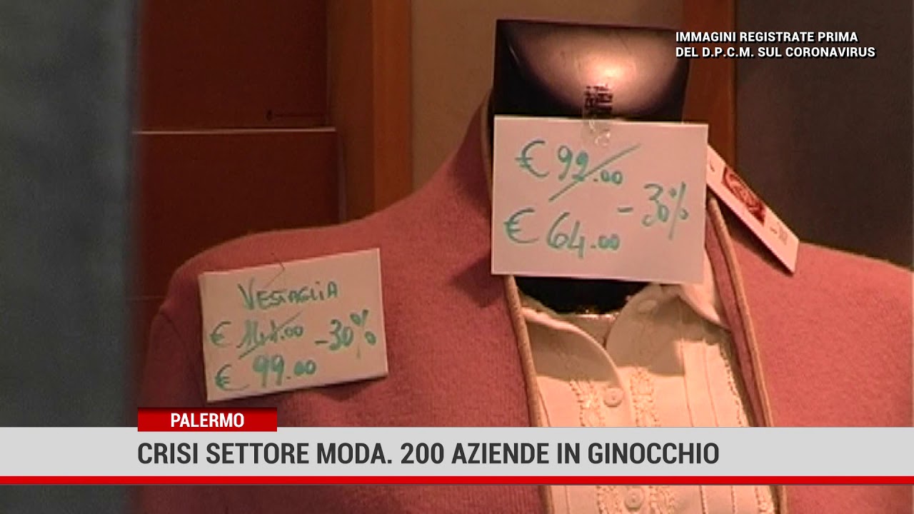 Palermo. Crisi settore moda. 200 aziende in ginocchio
