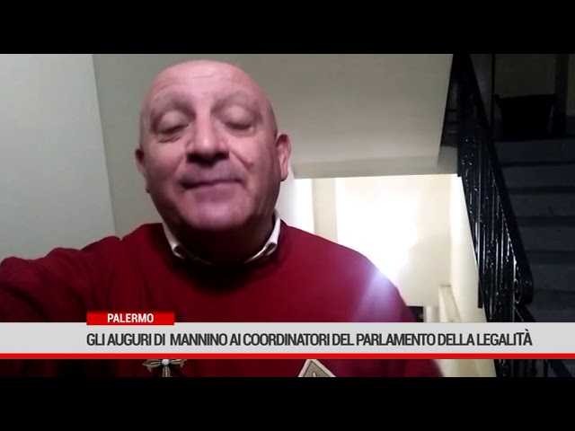 Palermo. Gli auguri di Mannino ai coordinatori del Parlamento della Legalità