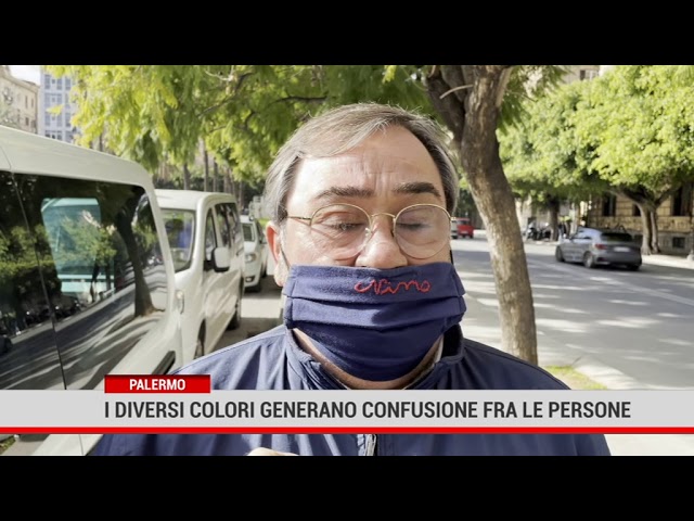 Palermo. I diversi colori generano confusione fra le persone