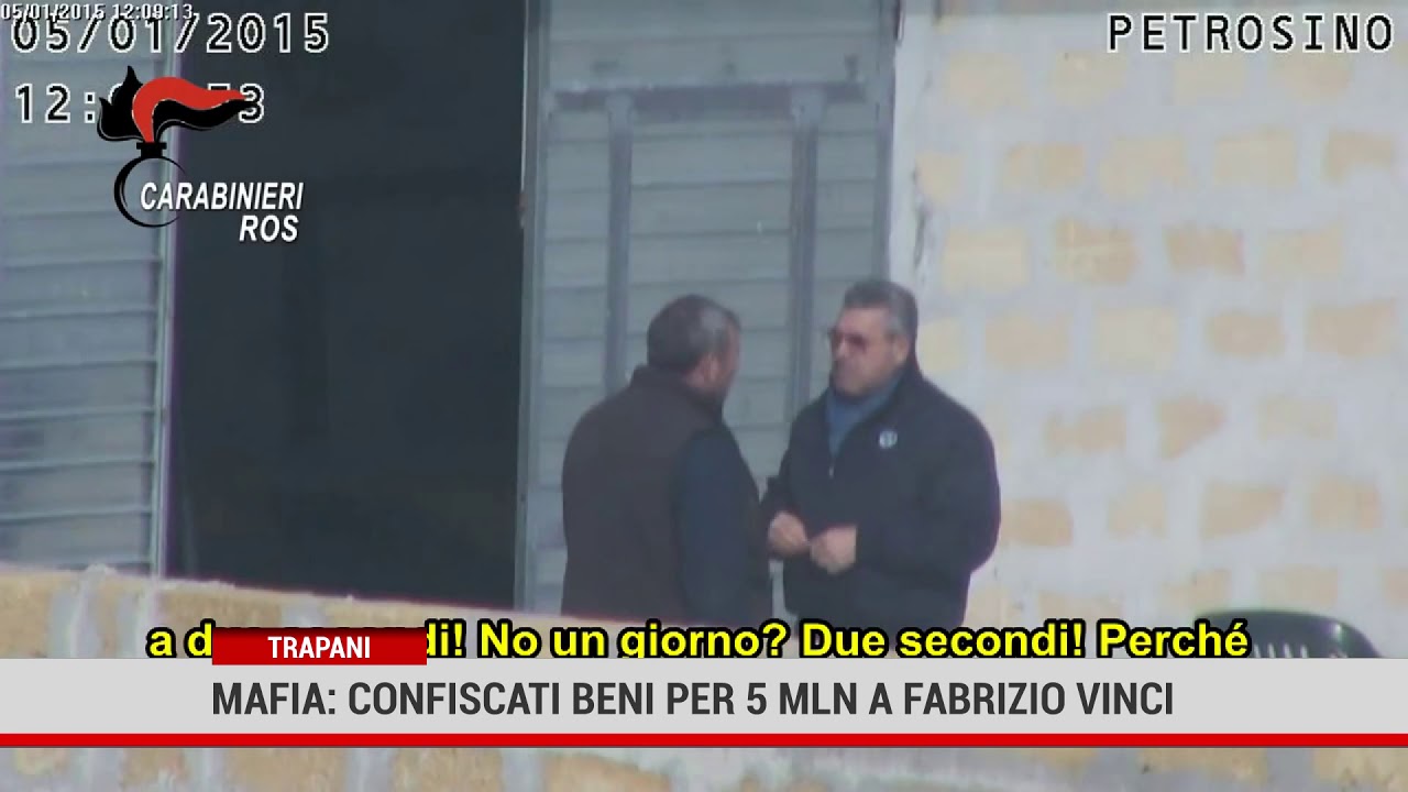 Trapani. Mafia: confiscati beni per 5 mln a Fabrizio Vinci