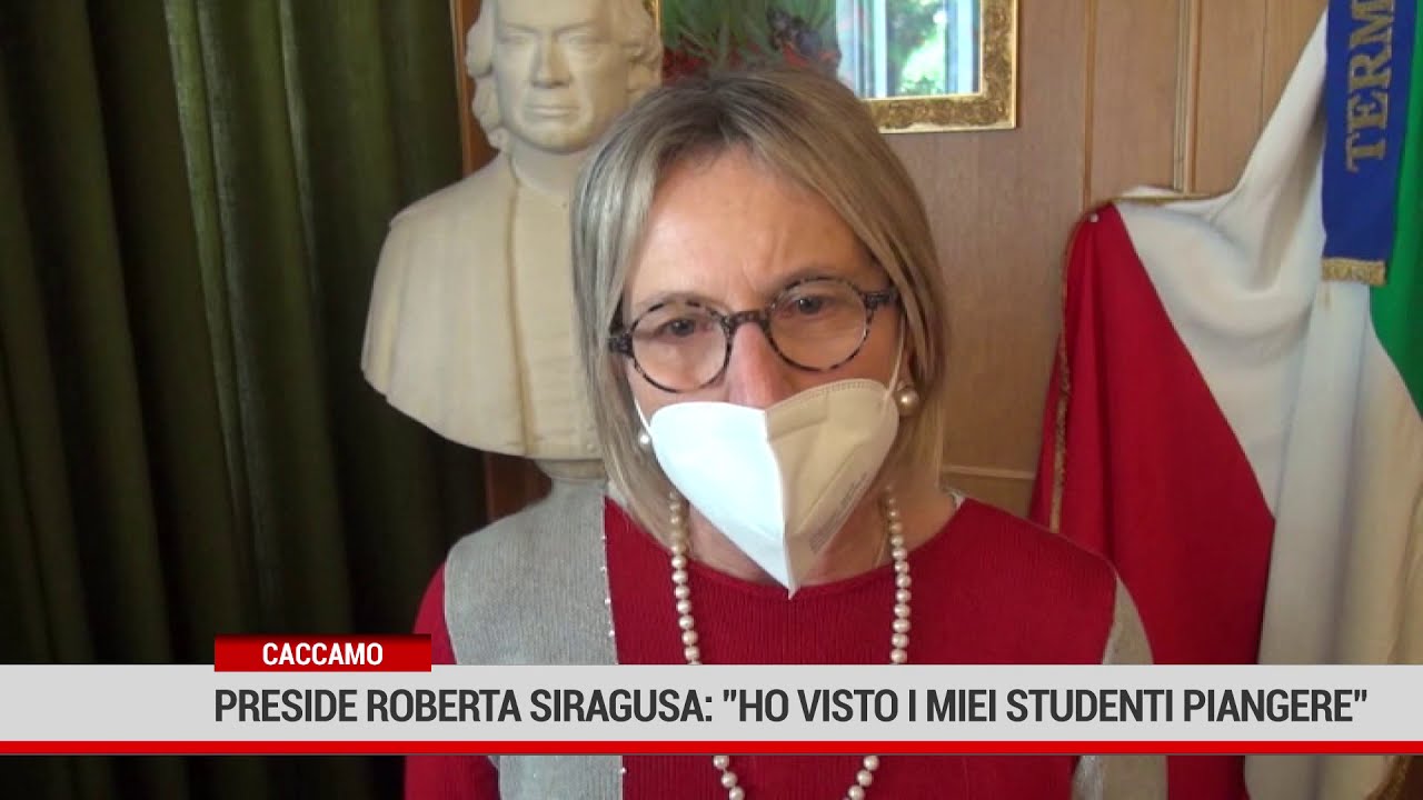 Caccamo. Preside scuola Roberta Siragusa:” ho visto i miei studenti piangere”