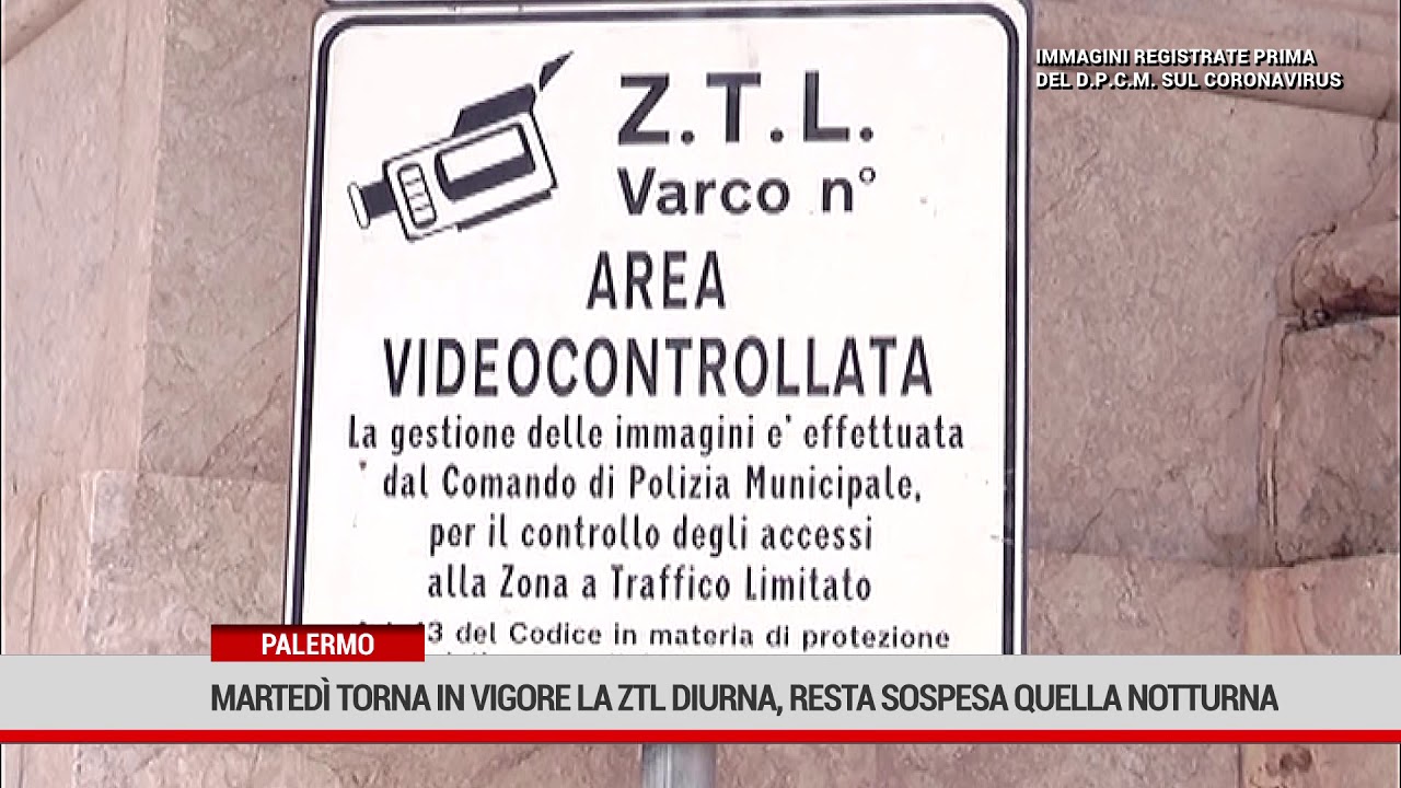Palermo. Martedì torna in vigore la Ztl diurna, resta sospesa quella notturna