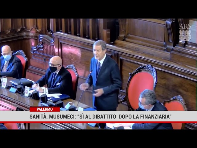 Sanità. Musumeci: “Sì al dibattito dopo la Finanziaria