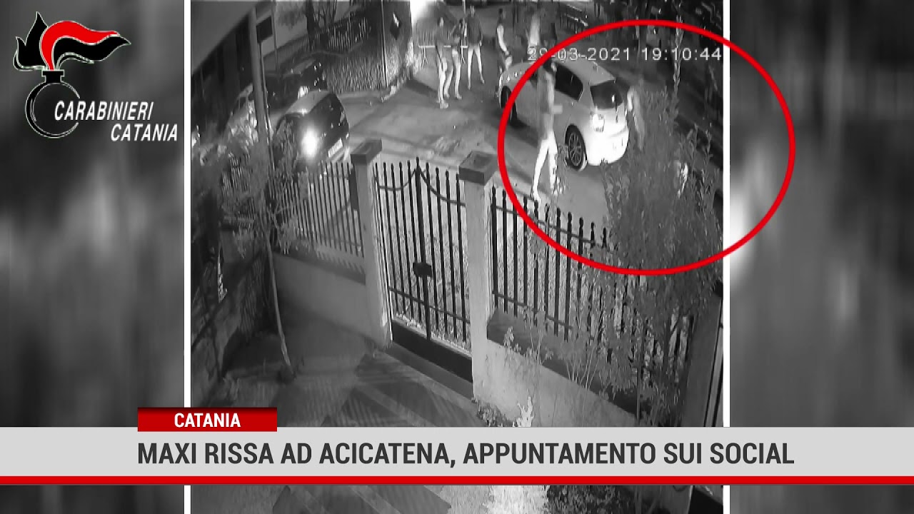 Catania.Maxi Rissa ad Aci Catena, appuntamento sui social
