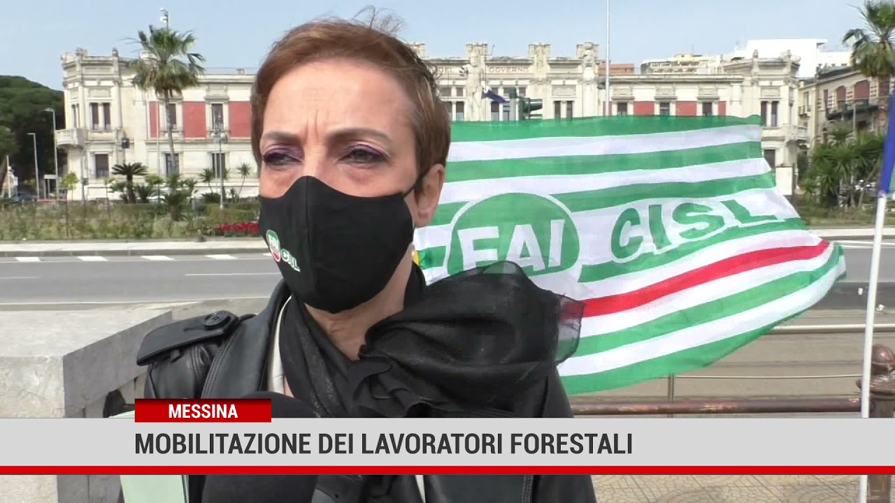 Messina. Mobilitazione dei lavoratori forestali