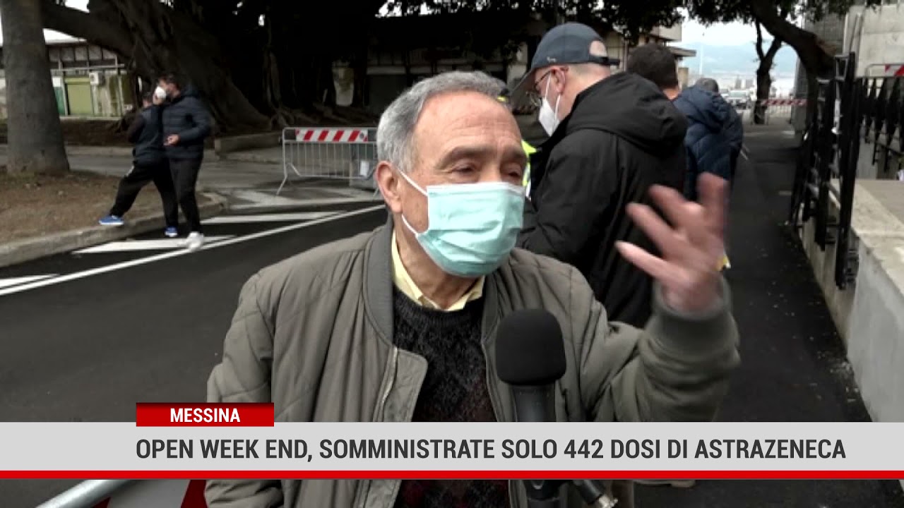 Messina. Open week end, somministrate solo 442 dosi di Astrazeneca