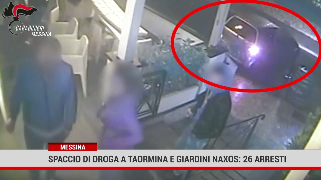 Messina. Spaccio di droga a Taormina e Giardini Naxos: 26 arresti