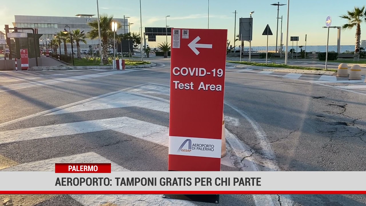 Palermo.Aeroporto: tamponi gratis per chi parte