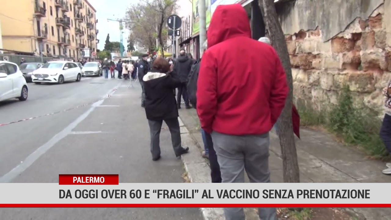 Palermo. Da oggi over 60 e “fragili” al vaccino senza prenotazione