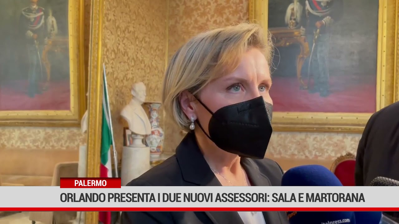 Palermo. Orlando presenta i due nuovi assessori: Sala e Martorana