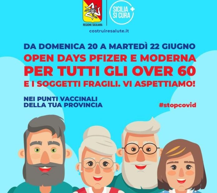 Vaccino, in Sicilia “open days” per over 60 con Pfizer e Moderna