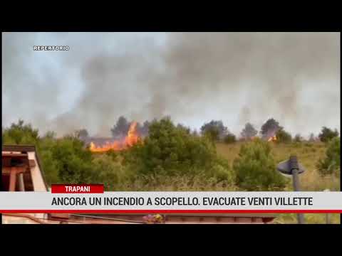 Trapani. Ancora un incendio a Scopello