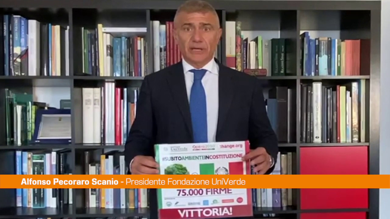 Ambiente in Costituzione, Pecoraro Scanio "Italia modello per Lancet"