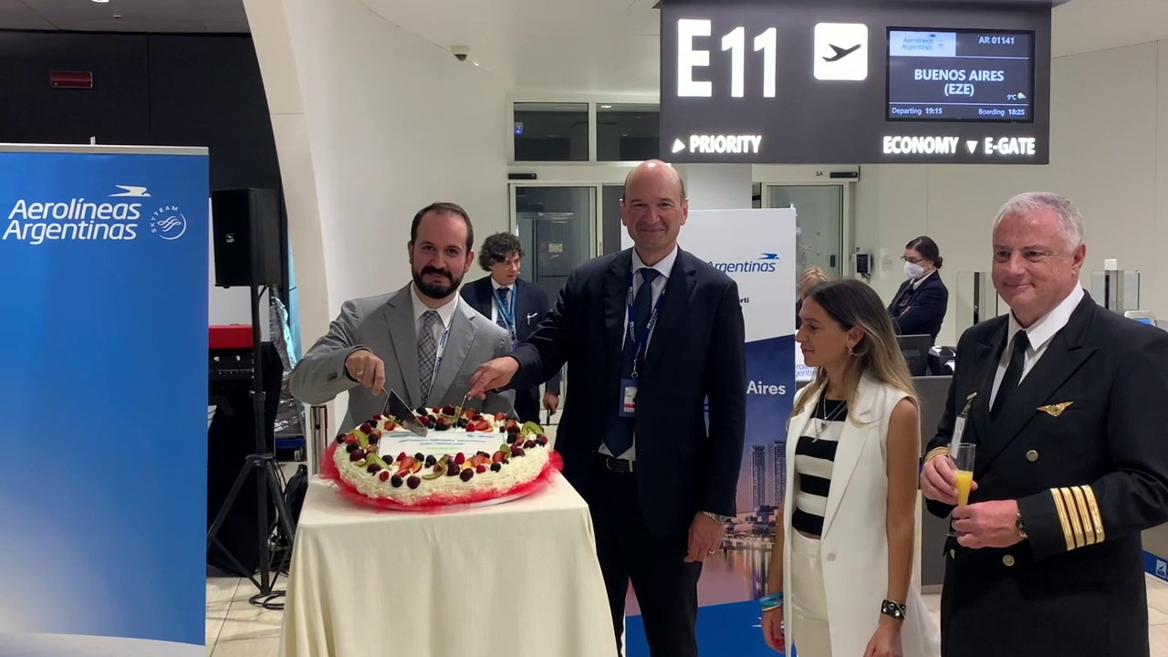 A Fiumicino tornano i voli diretti Roma-Buenos Aires