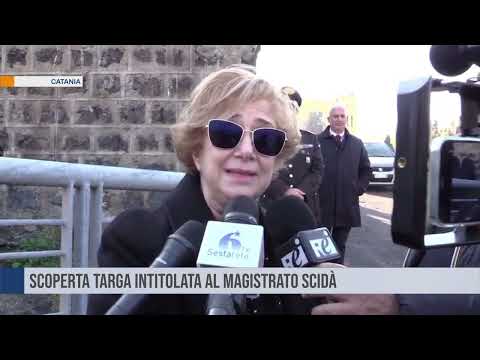 Catania. Scoperta targa intitolata al magistrato Scidà