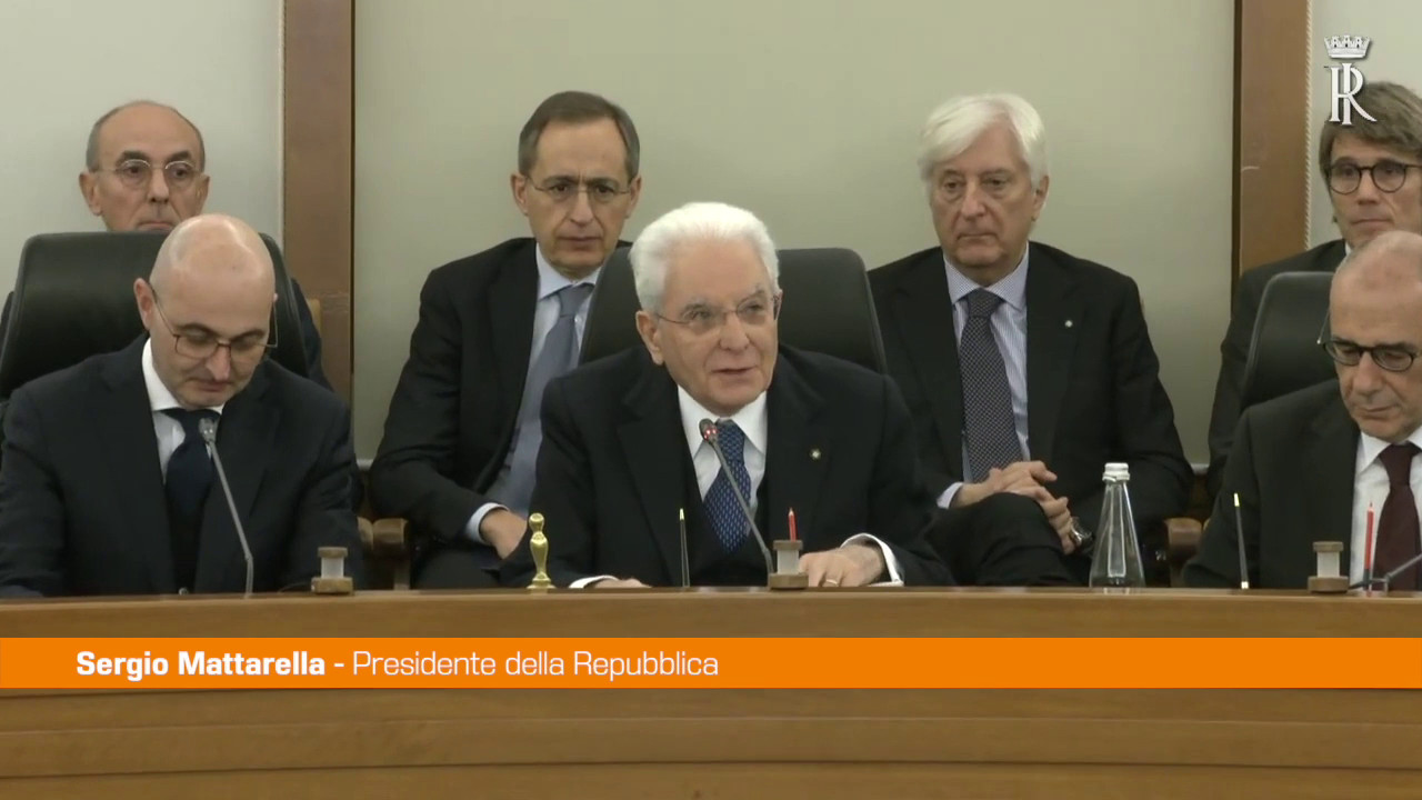 Csm, Mattarella "Serve condivisione per un percorso più efficace"