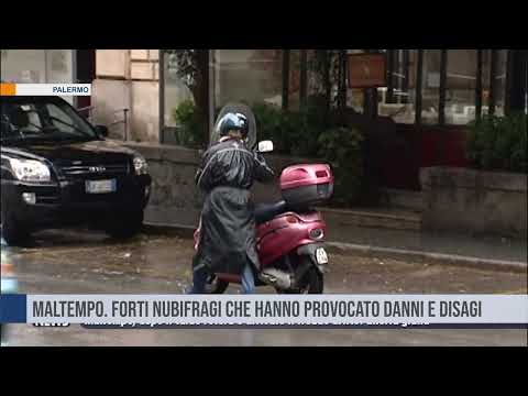 Palermo. Maltempo. Forti nubifragi che hanno provocato danni e disagi