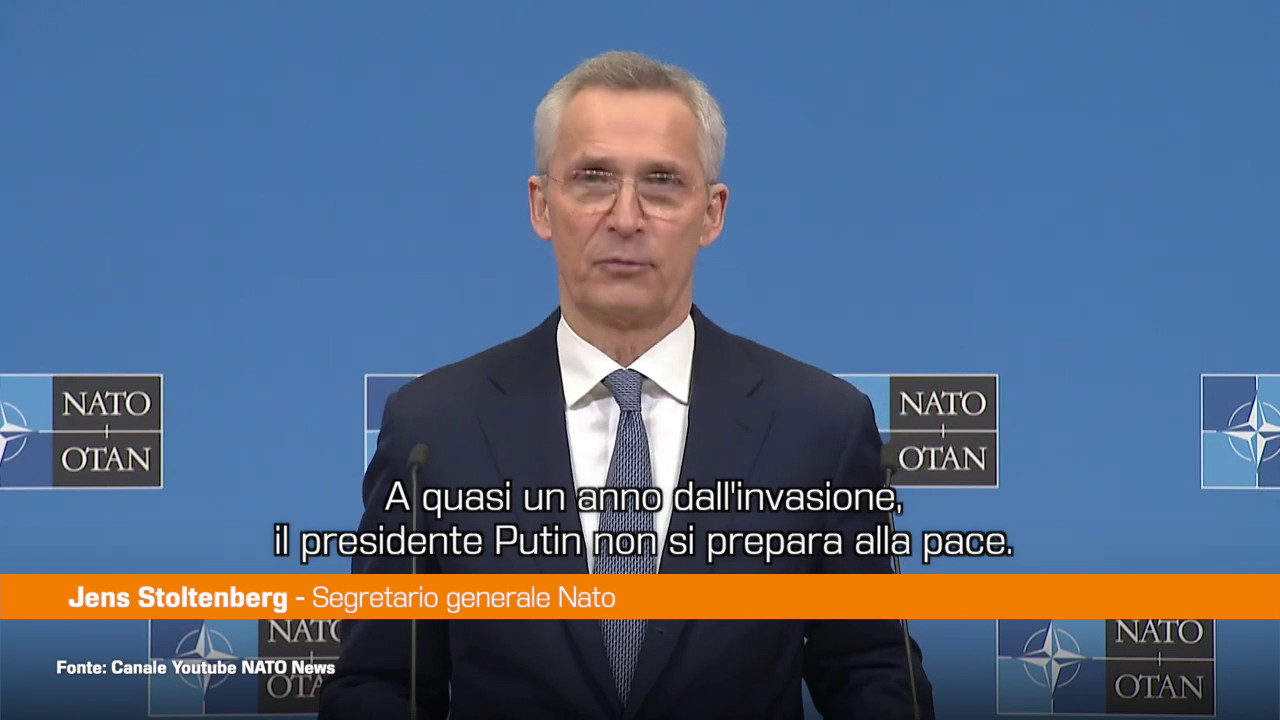 Ucraina, Stoltenberg "Putin non vuole la pace"