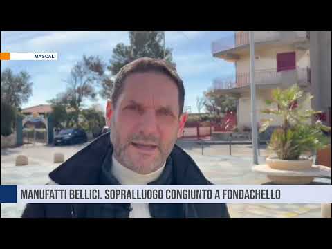 MASCALI. Manufatti bellici