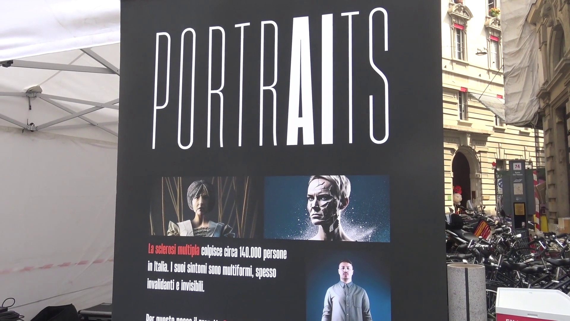 Il lato nascosto della sclerosi multipla nella mostra "PortrAIts"