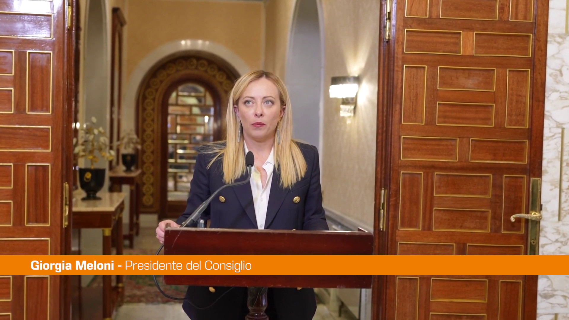 Meloni "Italia al lavoro per un'intesa tra Tunisia e Fondo monetario"