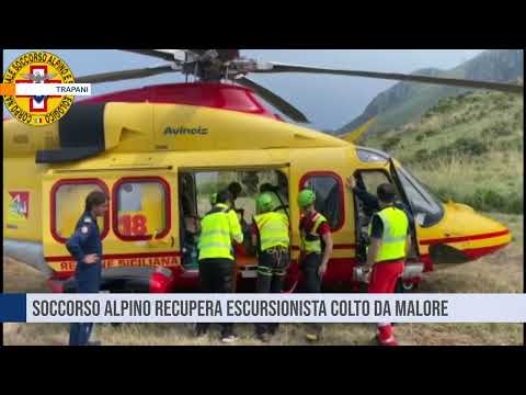 Trapani- Soccorso alpino interviene per recuperare escursionista colto da malore