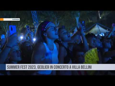 Catania. Summer Fest 2023, Geolier in concerto a Villa Bellini
