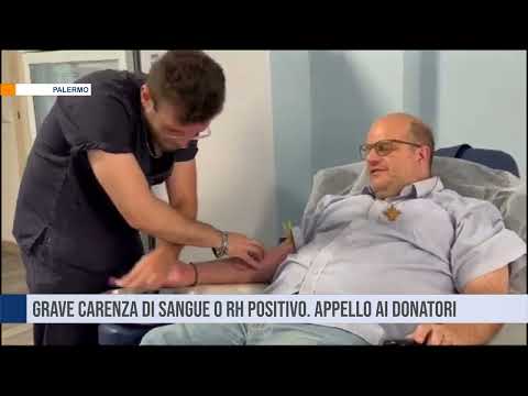 Palermo. Grave carenza di sangue 0rh positivo