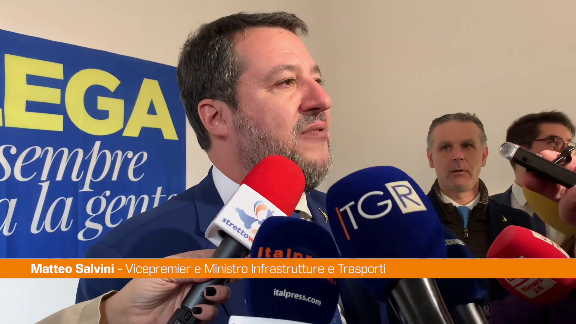 Calabria, Salvini "Dal governo investimenti senza precedenti"
