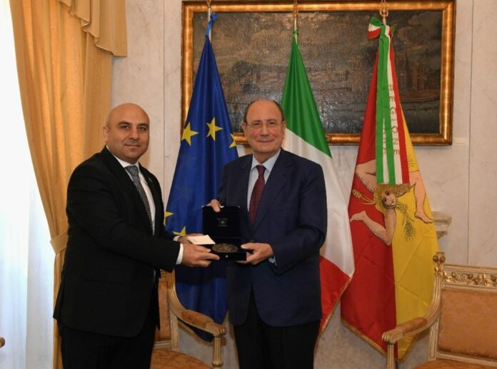 Schifani riceve l’ambasciatore dell’Azerbaigian in Italia