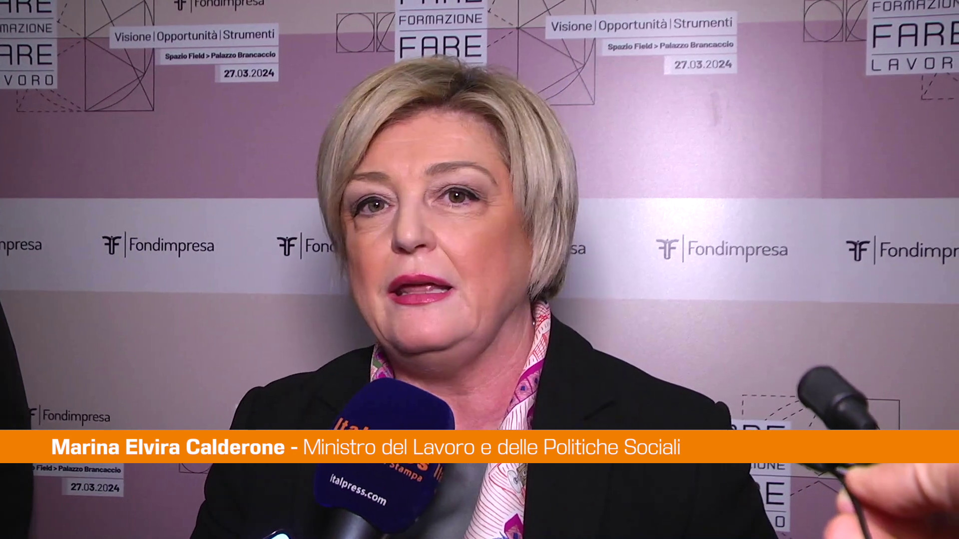 Calderone "Il futuro del lavoro passa dalla formazione"