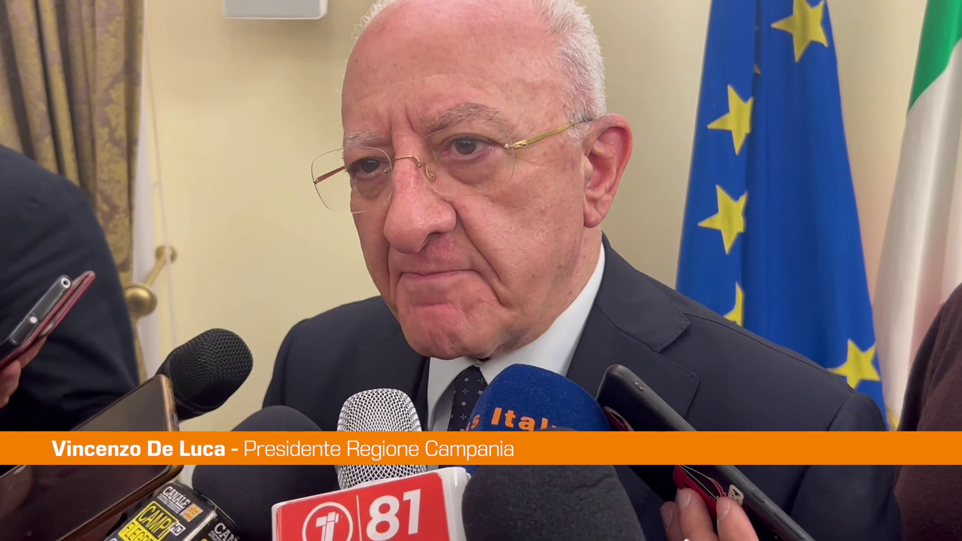 De Luca "Da Governo neanche un euro per edilizia ospedaliera campana"