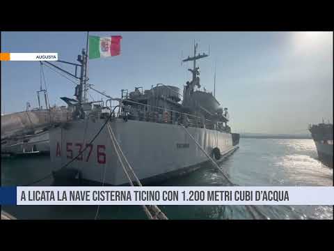 A Licata la nave cisterna Ticino con 1