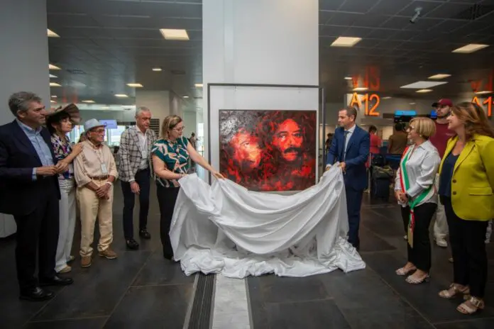 Via D’Amelio, all’aeroporto di Palermo svelata opera “Dei di Lava”