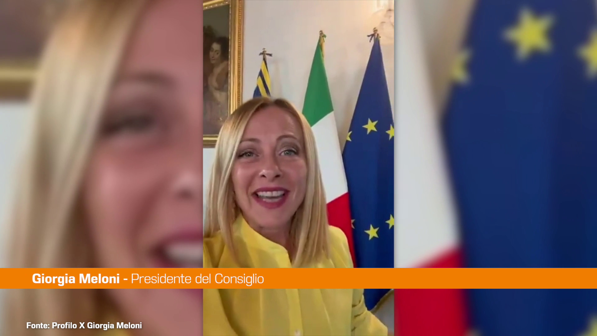 Meloni "Rieccomi a Palazzo Chigi, pronta a proseguire il mio lavoro"