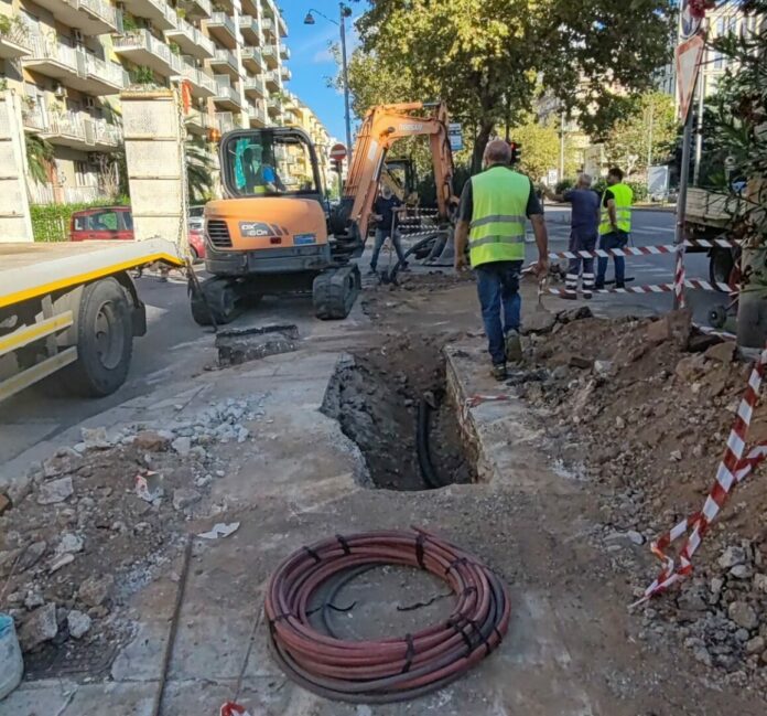 AMG Energia, riparato guasto in via Marchese di Villabianca a Palermo