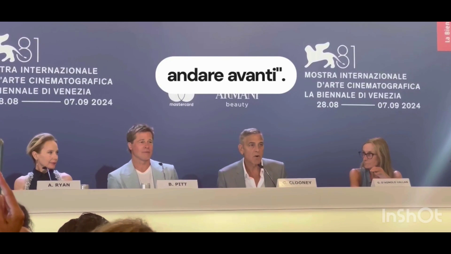 Clooney a Venezia con Pitt "Emozionato per il futuro, ringrazio Biden"