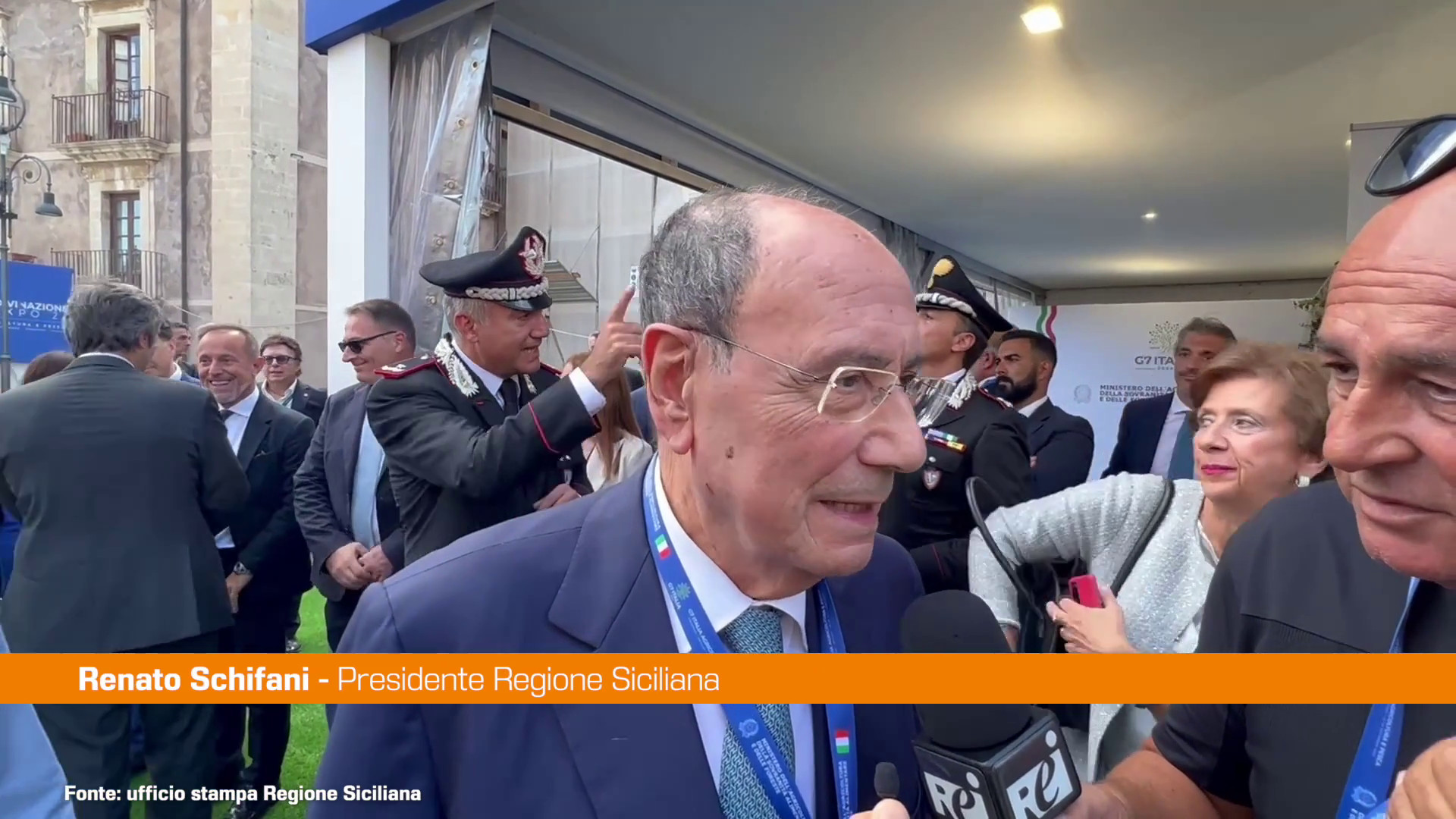 G7 Agricoltura, Schifani "Grati al Governo per avere scelto Siracusa"