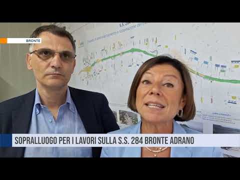 Sopralluogo per i lavori sulla SS 284 Bronte Adrano