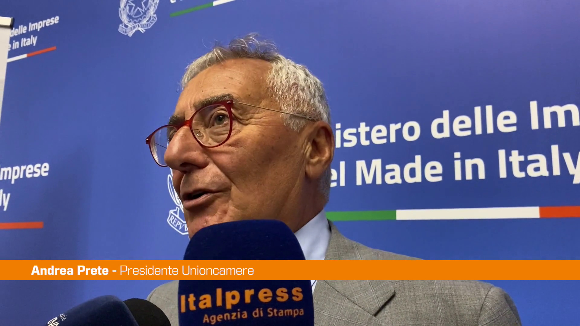 Unioncamere, Prete "Agrifood bussola su dove va l'agroalimentare"